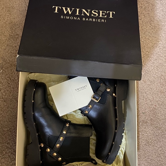 TwinSet Studded Chelsea Boots - Picture 9 of 12